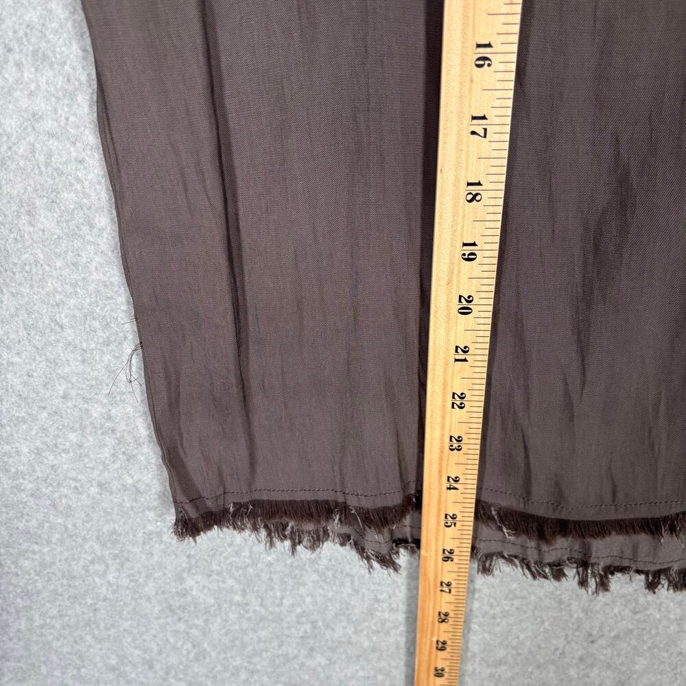 Grade Gather Blouse Large Fringe Festival Lagenlook Coastal Boxy Neutral Minimal - Picture 8 of 11